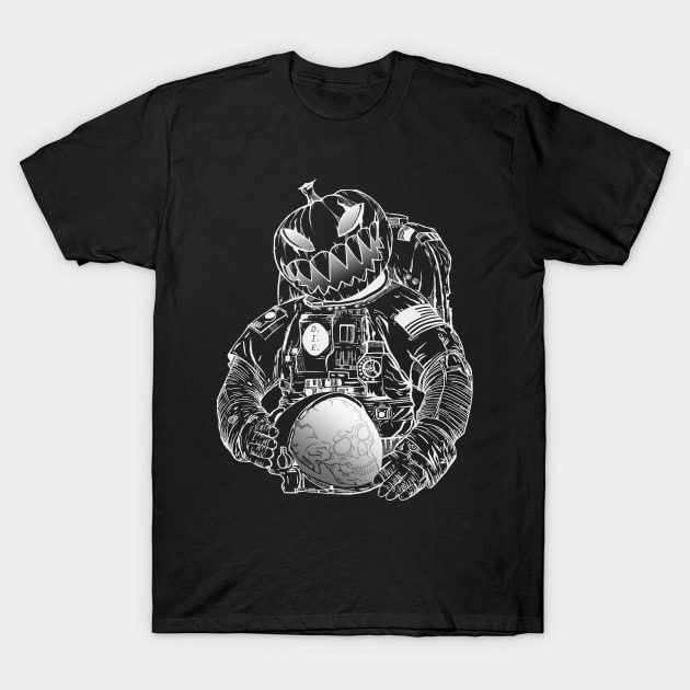 Astronaut's dark Halloween T-Shirt by Topotopo